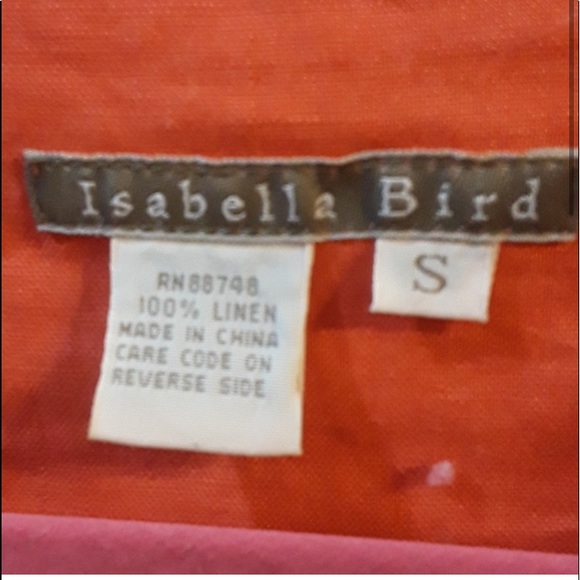 Isabella bird linen tunic size small - Picture 2 of 6